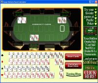 Texas Holdem Hand Calculator 1.0 screenshot. Click to enlarge!