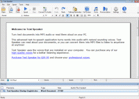 Text Speaker 3.22 screenshot. Click to enlarge!