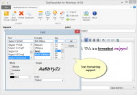 TextExpander 1.2.4 screenshot. Click to enlarge!