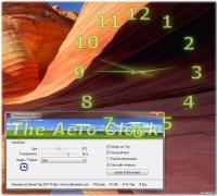 TheAeroClock 3.96 screenshot. Click to enlarge!