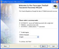 TheBat! Password Recovery 1.6.3 screenshot. Click to enlarge!