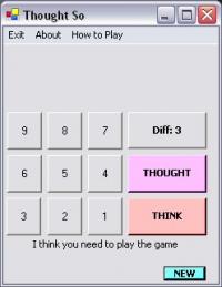 Thought SO! 1.15 screenshot. Click to enlarge!
