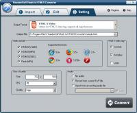 ThunderSoft Flash to HTML5 Converter 2.5.0 screenshot. Click to enlarge!