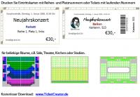 TicketCreator - Eintrittskarten drucken 5.8 screenshot. Click to enlarge!