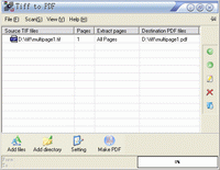 Tiff To PDF COM/SDK Unlimited License 3.4 screenshot. Click to enlarge!