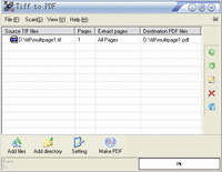 Tiff To PDF COM/SDK 3.4 screenshot. Click to enlarge!