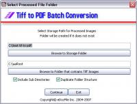 Tiff to PDF 1.0 screenshot. Click to enlarge!