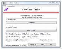 Tiff to Text 3.0 screenshot. Click to enlarge!