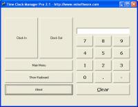 Time Clock Manager Pro 2.1 screenshot. Click to enlarge!