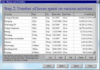 Time Money and Activities 1.1 screenshot. Click to enlarge!
