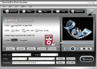 Tipard DVD to iPod Converter 6.2.08 screenshot. Click to enlarge!