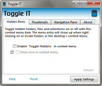 Toggle IT 1.0.0.2 screenshot. Click to enlarge!