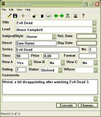 TomeBase 1.14 screenshot. Click to enlarge!