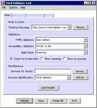 Total Validator Tool 6.11.0 screenshot. Click to enlarge!