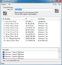 TraceRouteOK 1.16 screenshot. Click to enlarge!