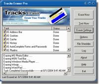 Tracks Eraser Pro 9.1005 screenshot. Click to enlarge!
