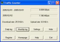Traffic Counter 2.2.8.4 screenshot. Click to enlarge!