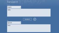 TranslateIt for Windows 8 1.0.0.0 screenshot. Click to enlarge!