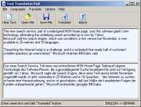 Translation Pad 1.8 screenshot. Click to enlarge!