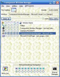Transparent Window Manager 3.3 screenshot. Click to enlarge!