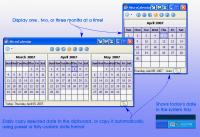 Tray Calendar - MicroCalendar 2.0 screenshot. Click to enlarge!