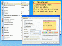TurboNote+ desktop sticky notes 6.5 screenshot. Click to enlarge!