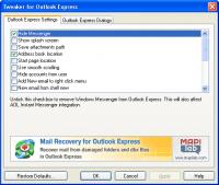 Tweaker for Outlook Express 1.0 screenshot. Click to enlarge!