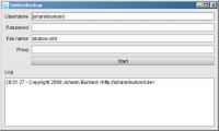 TwitterBackup 3.2.9 screenshot. Click to enlarge!