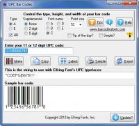 UPC Bar Codes 5.0 screenshot. Click to enlarge!