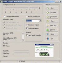 UPXN 1.5.9.11 screenshot. Click to enlarge!