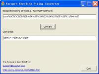 URL Escaped Encoding Decoder 1.0 screenshot. Click to enlarge!