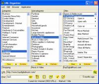 URL Organizer Two 2.4.17 screenshot. Click to enlarge!