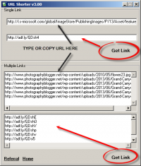 URL Shorter 3.00 screenshot. Click to enlarge!