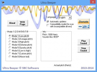 Ultra Beeper 3.0.0 screenshot. Click to enlarge!