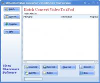 Ultra Video To iPod Converter 2.0.2011.401 screenshot. Click to enlarge!