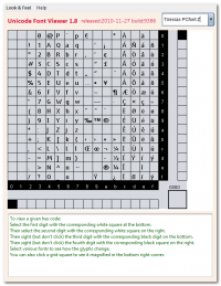 Unicode 1.8 screenshot. Click to enlarge!