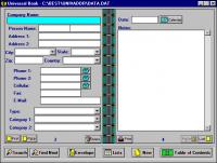 Universal Address/Phone Book 5.1 screenshot. Click to enlarge!