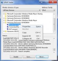 Universal Plug-and-Play Tester 2.10 screenshot. Click to enlarge!