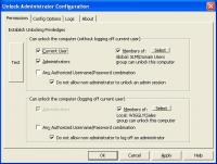 Unlock Administrator 2.00 screenshot. Click to enlarge!