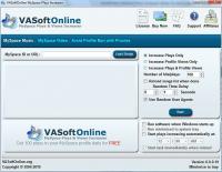 VASoftOnline MySpace Plays Increaser 6.4.2.2 screenshot. Click to enlarge!