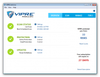 VIPRE Antivirus 2016 9.5.1.4 screenshot. Click to enlarge!