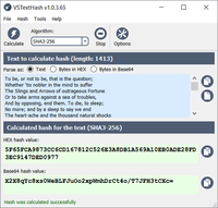 VSTextHash 1.1.3.69 screenshot. Click to enlarge!