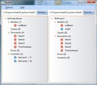 VbaDiff 3.8.0.0 screenshot. Click to enlarge!