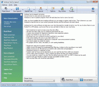 Verbose Text to Speech Software 1.32 screenshot. Click to enlarge!