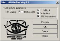 Video MSU Deblocking VirtualDub plugin 2.2 screenshot. Click to enlarge!