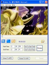 Video To MP3/WAVE Extract 1.12 screenshot. Click to enlarge!