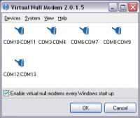 Virtual Null Modem 2.5.2.718 screenshot. Click to enlarge!