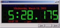 Virtual Stopwatch Pro 3.20 screenshot. Click to enlarge!