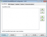 VirtualMIDISynth 1.15.0 screenshot. Click to enlarge!