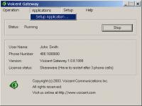 Voicent VoiceXML Gateway 7.6.5 screenshot. Click to enlarge!